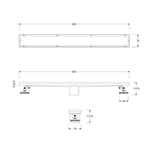 Cargar imagen en el visor de la galería, Desagüe Lineal Unseen 60 cm