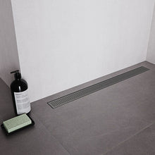 Cargar imagen en el visor de la galería, Desagüe Aquaflow Square Dots Anthracite 80CM
