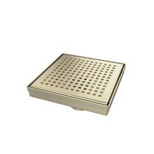 Cargar imagen en el visor de la galería, Desagüe Square Dots Dorado 15X15