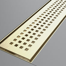 Cargar imagen en el visor de la galería, Desagüe Aquaflow Lineal Square Dots Dorado 80CM
