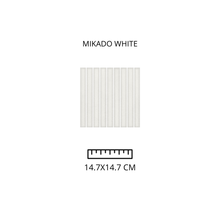 Cargar imagen en el visor de la galería, MIKADO WHITE 14.7x14.7 cm