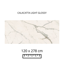 Cargar imagen en el visor de la galería, CALACATTA LIGHT 120X278