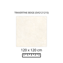 Cargar imagen en el visor de la galería, TRAVERTINE BEIGE (SVG121215) 120x120