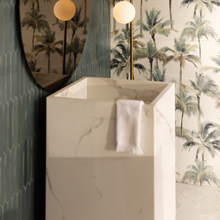 Cargar imagen en el visor de la galería, Lavabo A Colonna Calacatta Light Honed