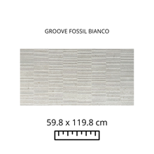 Cargar imagen en el visor de la galería, GROOVE FOSSIL BIANCO 60X120