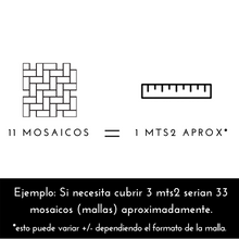 Cargar imagen en el visor de la galería, MOSAICO BRICKS CARRARA 32.8X30.4