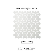 Cargar imagen en el visor de la galería, HEX NATUREGLASS WHITE 30x30
