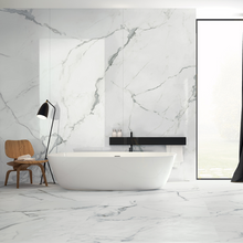 Cargar imagen en el visor de la galería, CALACATTA WHITE GLOSSY 120X278