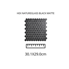 Cargar imagen en el visor de la galería, HEX NATUREGLASS BLACK MATTE 30X30