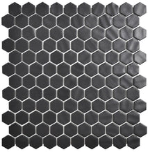 Cargar imagen en el visor de la galería, HEX NATUREGLASS BLACK MATTE 30X30