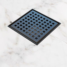 Cargar imagen en el visor de la galería, DESAGUE AQUAFLOW SQUARE DOTS MATT NOIR
