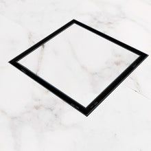 Cargar imagen en el visor de la galería, DESAGÜE SQUARE UNSEEN MATT NOIR 15X15
