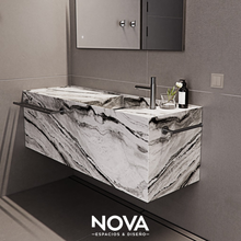 Cargar imagen en el visor de la galería, Monomando Lavabo Bajo Futura Anthracite Radiance
