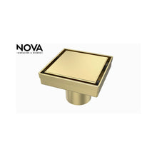 Cargar imagen en el visor de la galería, Desagüe Aquaflow Square 10CM Dorado
