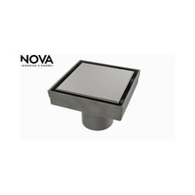 Cargar imagen en el visor de la galería, Desagüe Aquaflow Square 10X10 Unseen Anthracita
