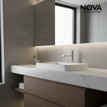 Cargar imagen en el visor de la galería, Monomando Lavabo Bajo Futura Brushed Radiance
