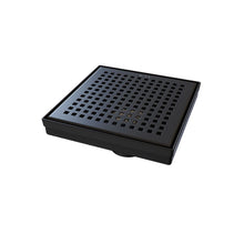 Cargar imagen en el visor de la galería, Desagüe Square Dots Matt Noir 15X15
