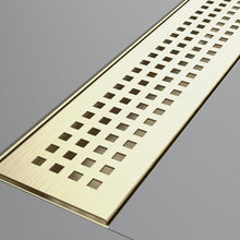Cargar imagen en el visor de la galería, Desagüe Aquaflow Square Dots 60CM Dorado
