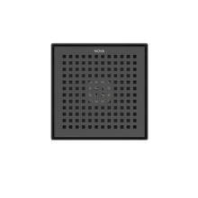 Cargar imagen en el visor de la galería, Desagüe Square Dots Matt Noir 15X15

