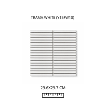 Cargar imagen en el visor de la galería, Trama White Y15FW10 29.6X29.7 cm
