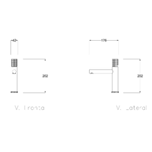 Cargar imagen en el visor de la galería, Monomando Lavabo Bajo Futura Anthracite Radiance
