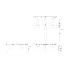 Cargar imagen en el visor de la galería, Grifería Empotrada Lavabo 3 Piezas Kube Noir
