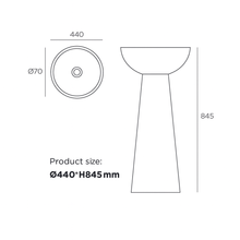 Cargar imagen en el visor de la galería, Lavamanos Vector Crema
