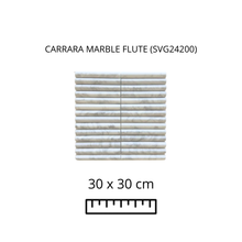 Cargar imagen en el visor de la galería, CARRARA MARBLE FLUTE (SVG24200) 30X30
