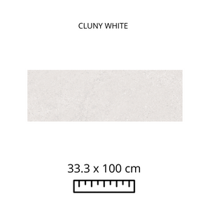 CLUNY WHITE 33.3X100