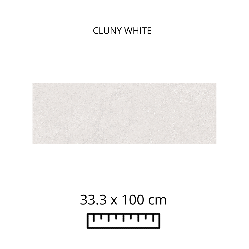 CLUNY WHITE 33.3X100