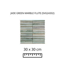 Cargar imagen en el visor de la galería, JADE GREEN MARBLE FLUTE (SVG24302) 30X30
