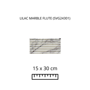 LILAC MARBLE FLUTE (SVG24301) 15X30