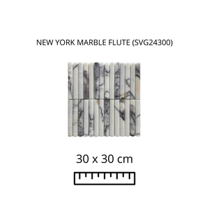 NEW YORK MARBLE FLUTE (SVG24300) 30X30