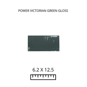 POWER VICTORIAN GREEN GLOSS 6.2X12.5