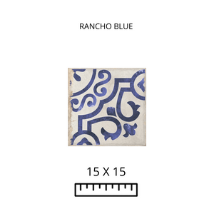 RANCHO BLUE 15X15