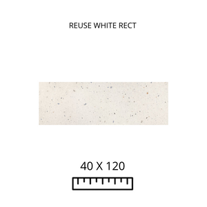 RE-USE WHITE RECT 40X120