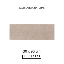 Cargar imagen en el visor de la galería, SASSI SABBIA NATURAL 30X90
