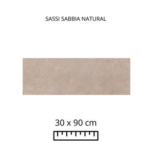 SASSI SABBIA NATURAL 30X90