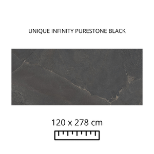 UNIQUE INFINITY PURESTONE BLACK 120X278