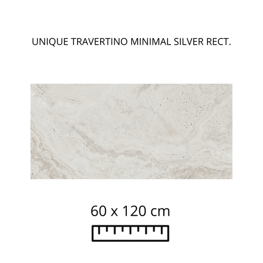 UNIQUE TRAVERTINO MINIMAL SILVER 60X120