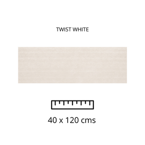 TWIST WHITE 40X120