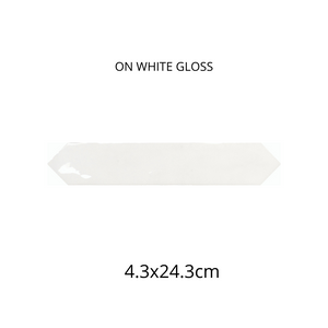 OFF WHITE MATT/ ON WHITE GLOSS