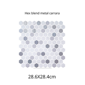 Hex Blend Metal Carrara