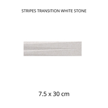 Cargar imagen en el visor de la galería, STRIPES TRANSITION WHITE STONE 7.5 X30
