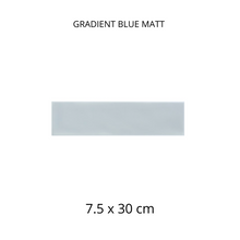 Cargar imagen en el visor de la galería, GRADIENT BLUE MATT 7.5X30
