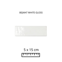Cargar imagen en el visor de la galería, BEJMAT WHITE GLOSS 5X15
