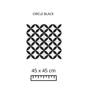 CIRCLE BLACK 45X45