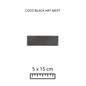 COCO BLACK HAT MATT 5X15