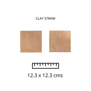 CLAY STRAW 12.3 X 12.3