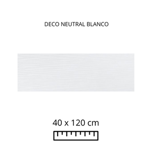 DECO NEUTRAL BLANCO 40X120